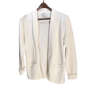 Vintage Bristol Products Official Award Sweater Cream Cardigan Acrylic‎ RN41759
